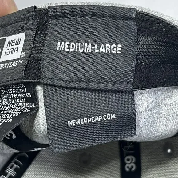 Dallas Cowboys New Era 39thirty Hat Med Large Fitted Grey Blue Cap - Picture 11 of 13